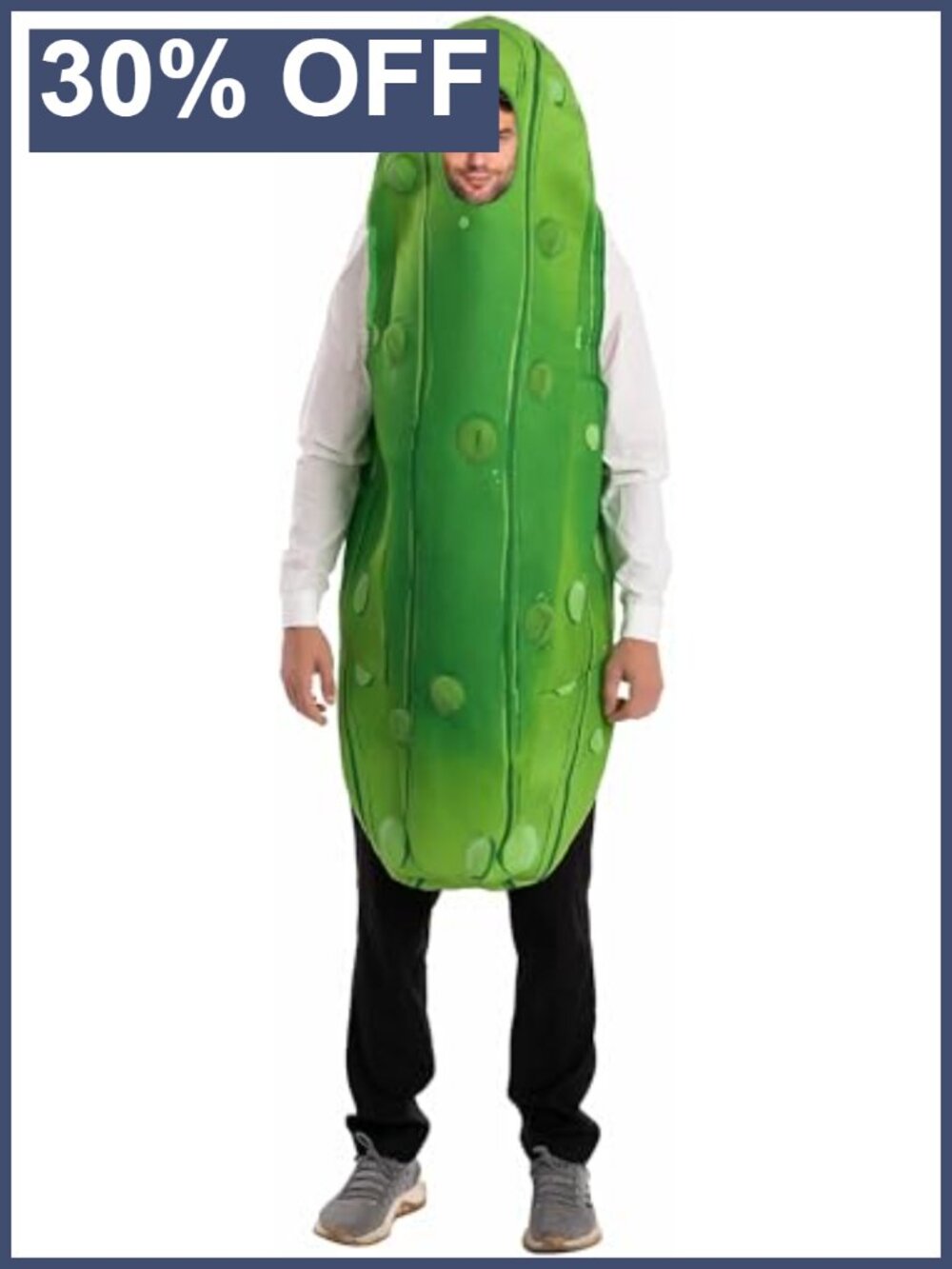 Adult Unisex Pickle Jumpsuit Halloween Food Costume Cosplay